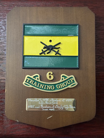 Plaque - 6 Training Group Plaque, 6 Training Group Plaque present by PMC and Members of 6 Training Group SGT Mess