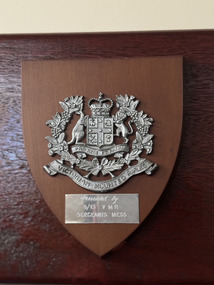 Plaque - Victorian Mounted Rifles Plaque