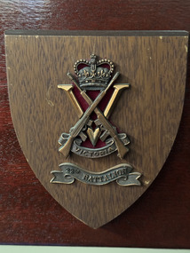 Plaque - 22nd Battalion RVR plaque