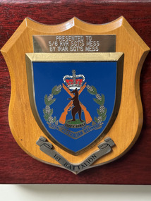 Plaque - 1 RAR unit Plaque
