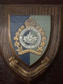 Plaque - The Lake Superior Scottish Regiment