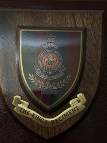 Plaque - The Kings Regiment plaque