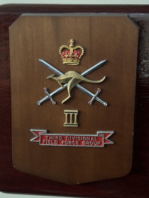 Plaque - Third Divisional Field Force Group plaque