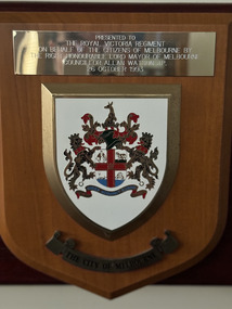Plaque - The City of Melbourne plaque