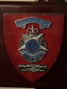 Plaque - Victoria Police plaque
