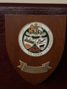 Plaque - City of Sunshine plaque