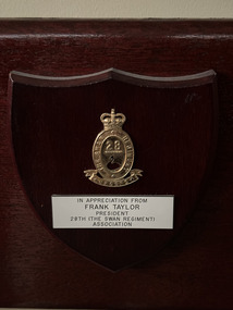 Plaque - 28th battalion plaque