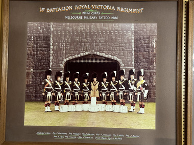 Photograph - 1st Battalion Royal Victoria Regiment Melbourne Military Tattoo 1980 photo