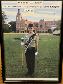 Photograph - PTE B Casey Australian Champion Drum Major 2016