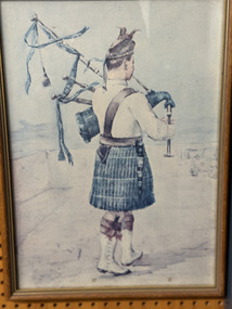 Print - Print of a Piper playing