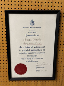 Certificate - Certificate of recognition