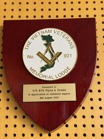 Plaque - The Vietnam Veterans plaque