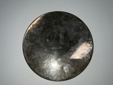 Domestic object - Silver place mat  "WO1 P JARRATT"