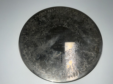 Domestic object - Silver Place Mat - WO1 S Hansford PMC Jan 91-Jan93