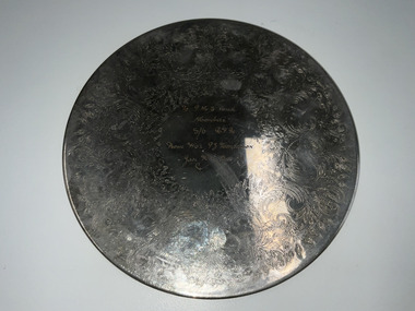 Domestic object - Silver place mat WO1 P.t Henderson