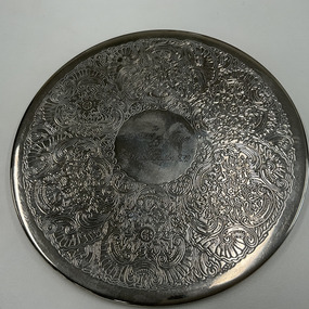 Domestic object - Silver Place mat- LT COL R N Taylor RFD