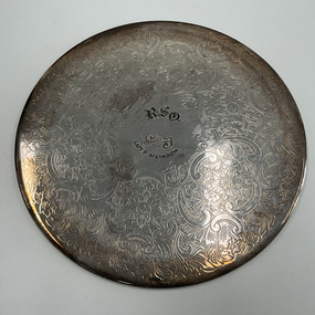 Domestic object - Silver Place mat - RSO Capt P Atkinson