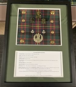 Artwork, other - 52nd Infantry Battalion (Australia) Link to A COY 5/6 RVR Framed Badges and Information