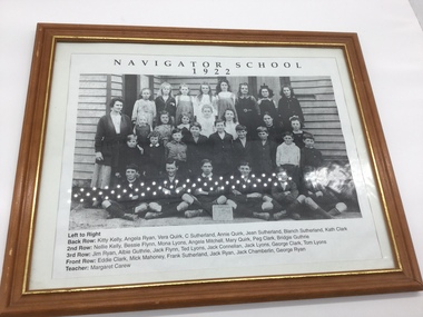 Framed photo, Photo Navigators School Students 1922, 1922