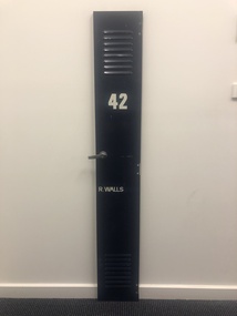 Locker door, No.42, R. Walls, Circa 1960s