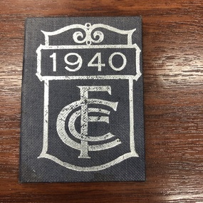 Membership Ticket, 1940 Carlton FC Membership Ticket, 1940