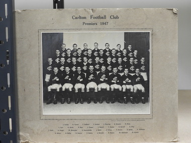 Black & White Team Photo, Carlton Football Club VFL Premiers 1945, 1945