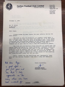 Letter to player, Letter to Roger Skien from Stephen Gough