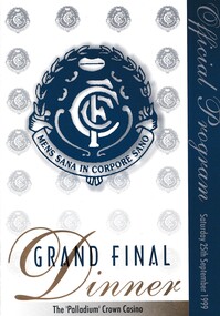 Colour Program, 1999 Grand Final Dinner Program, 1999