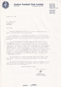 A4 Letter, Letter to Roger Skien from Stephen Gough 1985, 13/10/85