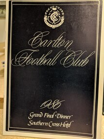 Small Booklet, Carlton Football Club 1986 Grand Final Dinner, Southern Cross Hotel