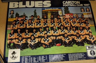 Poster, Blues Carlton Football Club 1987, 1987