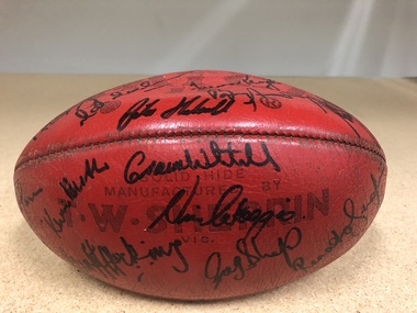 T W Sherrin Football, 1970s Signed Football