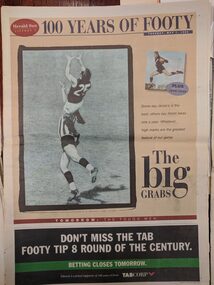 Herald Sun Liftout, 100 Years of footy : the big grabs, 7 May 1996