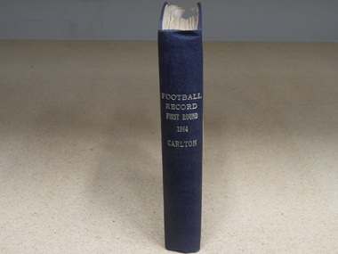 Hardcover Book, Football Record - First Round -  1964 - Carlton, 1964