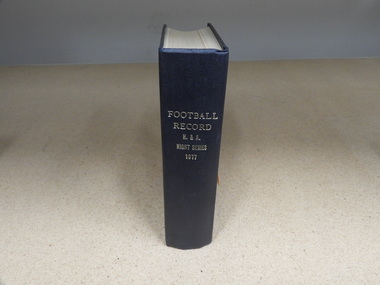 Hardcover Book, Football Record - H. & A. - Night Series - 1977, 1977