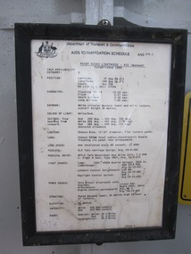 Schedule, ‘Aids to Navigation Schedule'