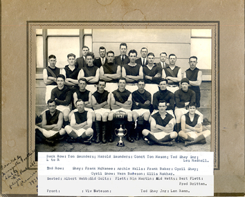 Tarnagulla Football Club Premiership team 1931 (Radnell copy), Tarnagulla Football Club Premiership team 1931, 1931