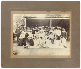 Photograph of Tarnagulla Tennis Club members, Tarnagulla Tennis Club members, c. 1900