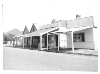 Photograph of buildings on Commercial Road, Tarnagulla, Buildings on Commercial Road, Tarnagulla, Late 1960s