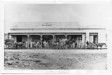 Photograph of Thomson & Comrie Exchange Store, Tarnagulla, 1859-1910
