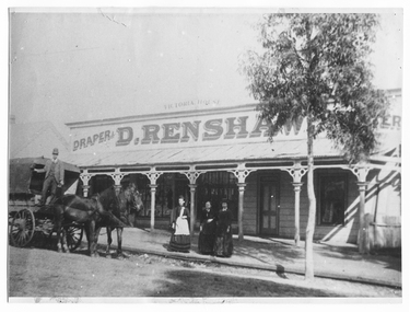 Photograph of Renshaw's Victoria House Store, Tarnagulla, 1890-1916
