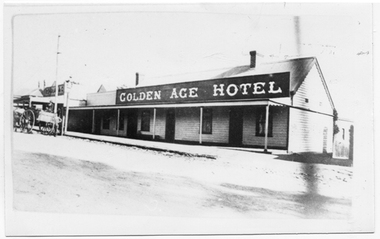 Photograph of the Golden Age Hotel, Tarnagulla, The Golden Age Hotel, Tarnagulla, c.1920s