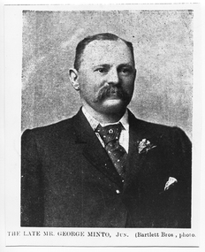 Photograph: copy of news image of George Minto, c. 1870s