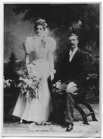 Photograph of Mr. and Mrs. Hamilton of Tarnagulla, Mr. and Mrs. Hamilton of Tarnagulla, c. 1895