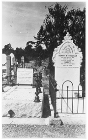 Photograph of Nicholls and Treloar graves, Tarnagulla, Nicholls and Treloar graves, Tarnagulla