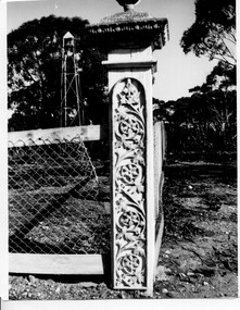 Photograph of Church of England gate post, Tarnagulla, Church of England gate post, Tarnagulla, c.1960s