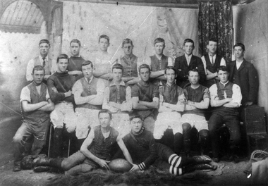 Photograph of Tarnagulla Junior Football Club members, Tarnagulla Junior Football Club members, circa 1905 (original image)