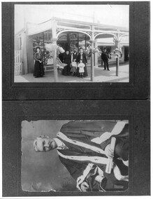 Twin photograph: David Renshaw portrait and Renshaw's Manchester House Store, Tarnagulla, David Renshaw portrait and Renshaw's Manchester House Store, Tarnagulla, circa 1880s