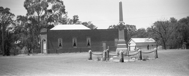 Negative: Newbridge War Memorial and Community Hall, Newbridge War Memorial and Community Hall, c. 1960s