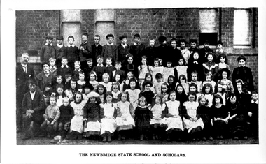 Photograph: The Newbridge State School and Scholars, The Newbridge State School and Scholars, 1910